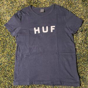 HUF Spellout Navy T (Women's S)